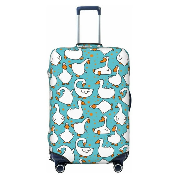 Bingfone Cartoon Funny Goose Luggage Cover Washable Suitcase Cover Protector Anti-Scratch Suitcase Cover Fits 18-32 Inch Luggage