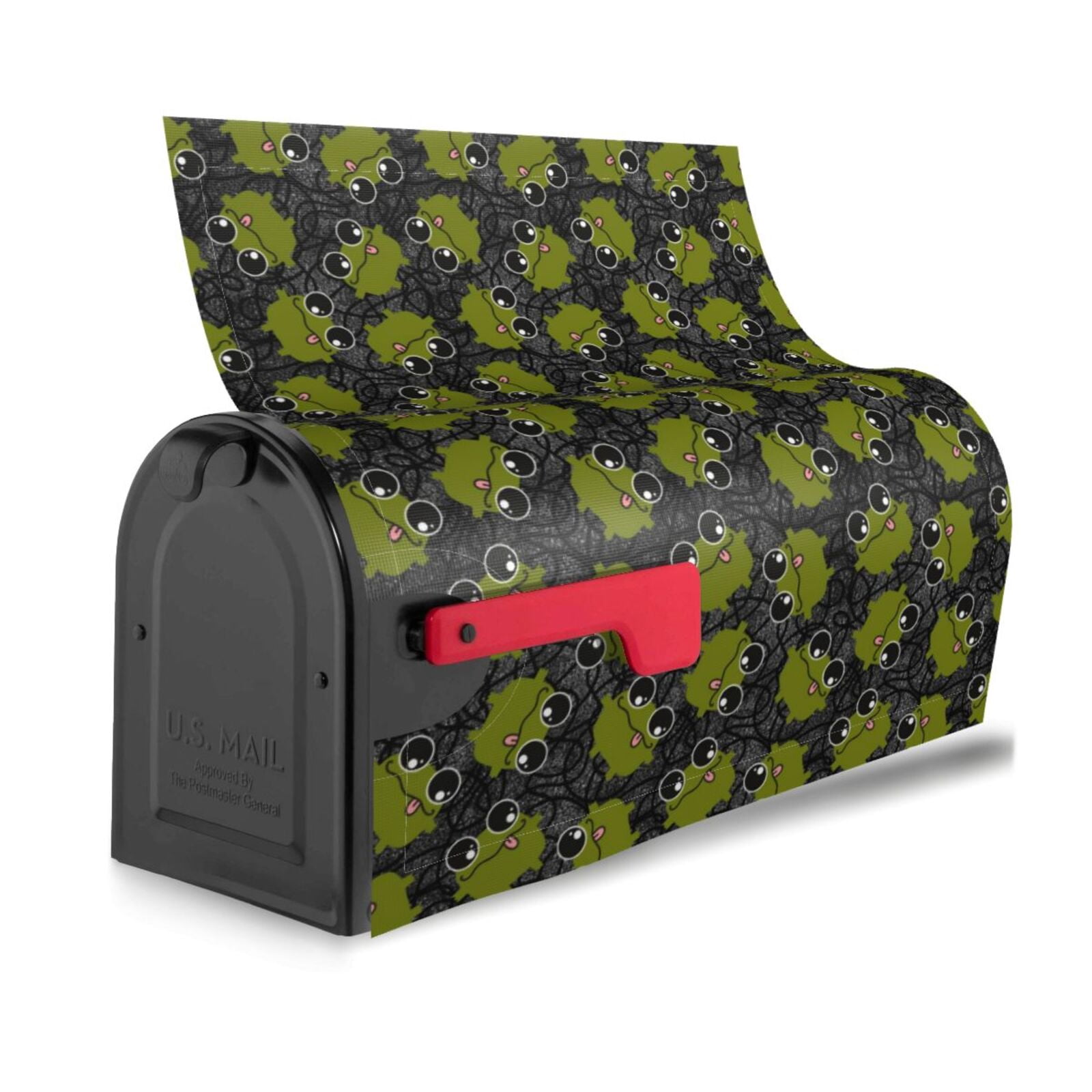 Frog In Mail Box Bingfone Cartoon Kawaii Frogs1 Magnetic Mailbox Cover Standard Size for ...