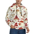 thumbnail image 1 of Bingfone Cartoon Mushrooms Men'S Drawstring Hoodie Long Sleeve Pocket Sweatshirts-Small, 1 of 9