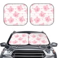 thumbnail image 1 of Bingfone Cartoon Pig Windshield Sun Shade 2-Piece Foldable Car Front Window Sunshade For Most Sedans Suv Truck - Auto Sun Blocker Visor Protector Blocks Max Uv Rays - Small, 1 of 7