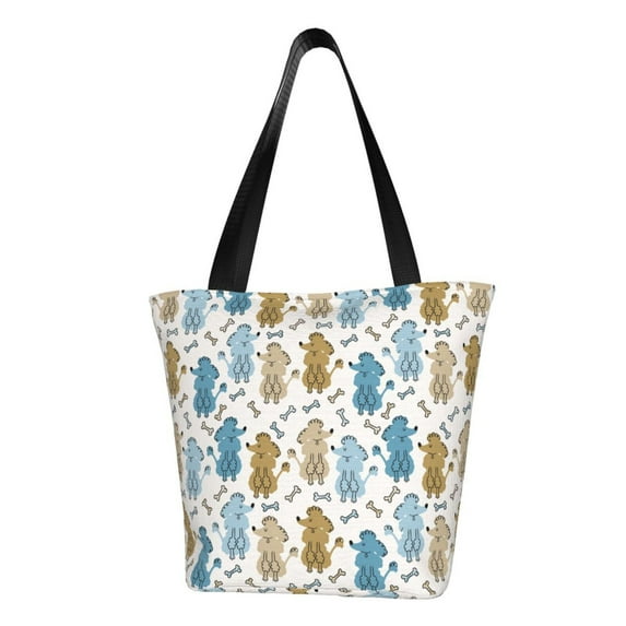 Bingfone Cartoon Poodle Dog Women Shoulder Tote Bags Casual Bag Ladies Shopping Handbag
