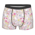 thumbnail image 1 of Bingfone Cartoon Rabbit And Butterfly Men's Underwear - Casual Stretch Boxer Briefs-Medium, 1 of 7