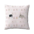 Bingfone Cartoon Rabbit Linen Throw Pillow Covers Cushion Case Pocket
