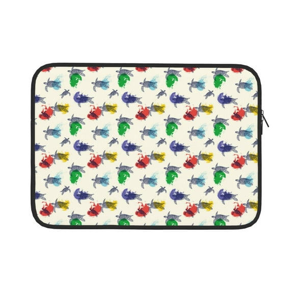 Bingfone Cartoon Sea Turtle Laptop Sleeve Case 13 inch , 360° Protective Computer Carrying Bag