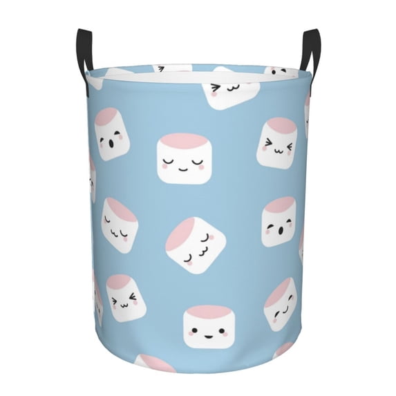 Bingfone Cartoon Sushi Waterproof Foldable Laundry Hamper Bucket With Handles For Storage Bin,Clothes Hamper (Small)
