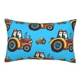 thumbnail image 1 of Bingfone Cartoon Tractor Standard Size Pillowcase, Long Staple Pure Cotton Envelope Closure Pillow Cover,14"X20", 1 of 9
