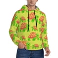 thumbnail image 1 of Bingfone Cartoon Turtles 1 Men's Drawstring Hoodie Long Sleeve Pocket Sweatshirts-X-Large, 1 of 6