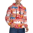 thumbnail image 1 of Bingfone Cartoon With Traffic Elements Men'S Drawstring Hoodie Long Sleeve Pocket Sweatshirts-4x-Large, 1 of 9