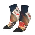 thumbnail image 1 of Bingfone Casino Poker Chips Design Patterned Men's Women's Casual Cotton Socks, 1 of 5