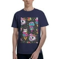 thumbnail image 1 of Bingfone Cat Icecream Men'S Loose Fit Short-Sleeve Pocket T-Shirt, 1 of 7