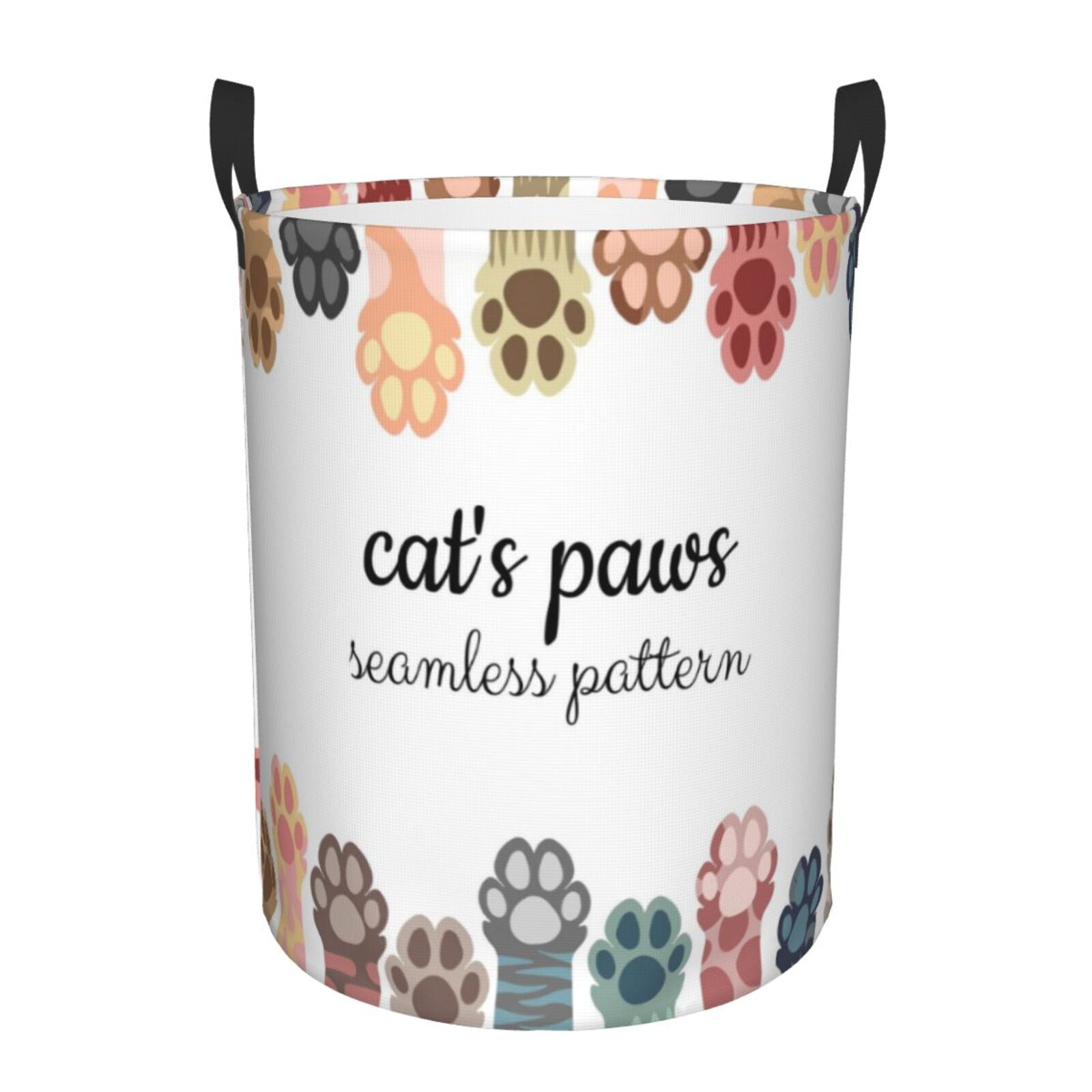 Bingfone Cat Paws Waterproof Foldable Laundry Hamper Bucket With ...