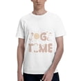 thumbnail image 1 of Bingfone Cat Yoga Time Men'S Loose Fit Short-Sleeve Pocket T-Shirt, 1 of 7