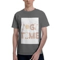 thumbnail image 1 of Bingfone Cat Yoga Time Men'S Loose Fit Short-Sleeve Pocket T-Shirt, 1 of 7