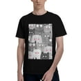 thumbnail image 1 of Bingfone Cats Group Men'S Loose Fit Short-Sleeve Pocket T-Shirt, 1 of 7