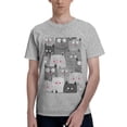 thumbnail image 1 of Bingfone Cats Group Men'S Loose Fit Short-Sleeve Pocket T-Shirt, 1 of 7