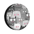thumbnail image 1 of Bingfone Cats Group Spare Tire Cover Weatherproof Universal Wheel Protectors For Rv Camper Travel Trailer Suv Truck 16 Inch, 1 of 9