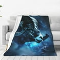 thumbnail image 1 of Bingfone Celestial Ram Night Sky Print Flannel Fleece Blanket Throw Blanket for Bed,Sofa,Couch,Travel,Camping(50"x40" ), 1 of 8