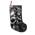 thumbnail image 1 of Bingfone Chained Skull Artwork Print Personalized Christmas Stocking - Snowman Design Large 18 inch,Family Holiday Season Decor, 1 of 8