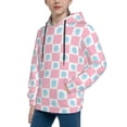 thumbnail image 1 of Bingfone Checkerboard With Snowflake Pattern Youth Classic Hoodies Soft Hooded Pullover Sweatshirts for Girls and Boys, 1 of 6