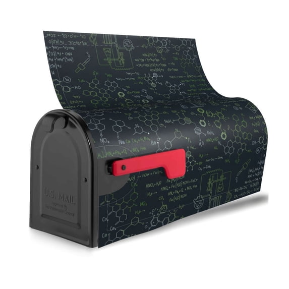 Bingfone Chemistry Formulas 2 Magnetic Mailbox Cover Standard Size for Garden Yard Outdoor Decorations-21x18 in