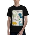 thumbnail image 1 of Bingfone Childish Dinosaur Men'S Loose Fit Short-Sleeve Pocket T-Shirt, 1 of 7