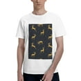 thumbnail image 1 of Bingfone Christmas Deers Men'S Loose Fit Short-Sleeve Pocket T-Shirt, 1 of 7