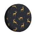 thumbnail image 1 of Bingfone Christmas Deers Spare Tire Cover Weatherproof Universal Wheel Protectors For Rv Camper Travel Trailer Suv Truck 14 Inch, 1 of 9