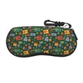 thumbnail image 1 of Bingfone Christmas Gift Print Sunglasses Case Portable Travel Zipper Eyeglasses Case With Hook, 1 of 1