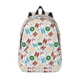 thumbnail image 1 of Bingfone Christmas Hohoho 1 Print Canvas College Laptop Backpack, Large Capacity Lightweight College Bookbag Casual Daypack, 1 of 5