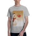 thumbnail image 1 of Bingfone Christmas Snowman Gift Men'S Loose Fit Short-Sleeve Pocket T-Shirt, 1 of 7