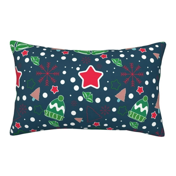 Bingfone Christmas Standard Size Pillowcase, Long Staple Pure Cotton Envelope Closure Pillow Cover,20"X30"