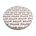 thumbnail image 1 of Bingfone Christmas Train Padded Round Bar Stool Cover Cushion with Elastic Fabric Round Chair Seat - Christmas Train, 1 of 7