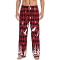 thumbnail image 1 of Bingfone Christmas Tree Buffalo Plaid Mens All Over Print Sleep Pajama Pants-Medium, 1 of 9