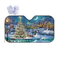 thumbnail image 1 of Bingfone Christmas Tree Car Windshield Sun Shade Protector Keep Your Vehicle Cool Sun Shield Visor Cover Foldable For Car Truck Suv-Medium, 1 of 9