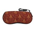 thumbnail image 1 of Bingfone Christmas Tree On A Red Background Print Sunglasses Case Portable Travel Zipper Eyeglasses Case With Hook, 1 of 6