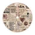 thumbnail image 1 of Bingfone Christmas Tree Skirt Mat Christmas Decoration Interior 30"-Abstract Coffee Pattern With Letters, 1 of 8