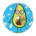 thumbnail image 1 of Bingfone Christmas Tree Skirt Mat Christmas Decoration Interior 30"-Avocado With Glasses, 1 of 8