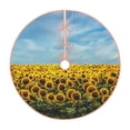thumbnail image 1 of Bingfone Christmas Tree Skirt Mat Christmas Decoration Interior 30"-Blooming Sunflower Field, 1 of 8
