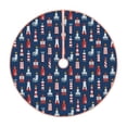 thumbnail image 1 of Bingfone Christmas Tree Skirt Mat Christmas Decoration Interior 30" -Cartoon Lighthouse, 1 of 6
