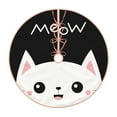 thumbnail image 1 of Bingfone Christmas Tree Skirt Mat Christmas Decoration Interior 30"-Cat Meow, 1 of 8