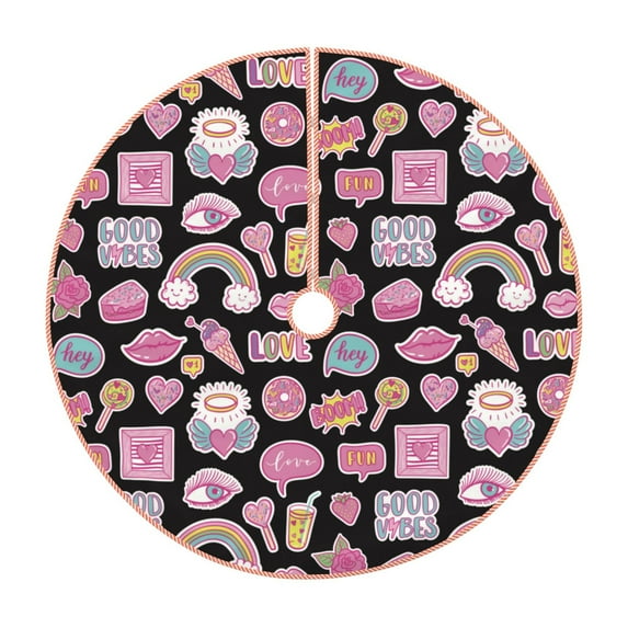 Bingfone Christmas Tree Skirt Mat Christmas Decoration Interior 30" -Elements