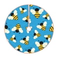 thumbnail image 1 of Bingfone Christmas Tree Skirt Mat Christmas Decoration Interior 30"-Flying Bees, 1 of 8