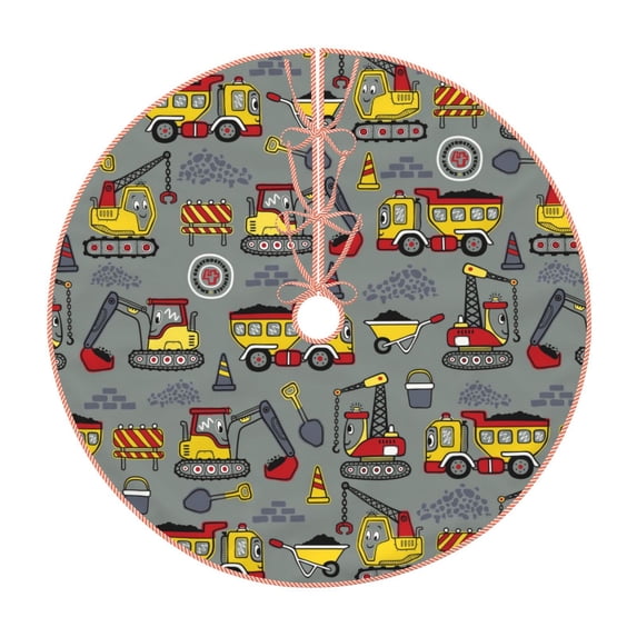 Bingfone Christmas Tree Skirt Mat Christmas Decoration Interior 30"-Funny Construction