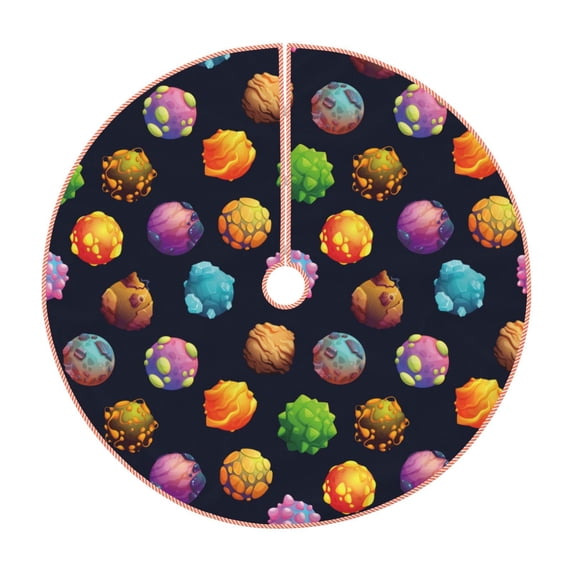 Bingfone Christmas Tree Skirt Mat Christmas Decoration Interior 30" -Lovely Planet