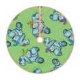 thumbnail image 1 of Bingfone Christmas Tree Skirt Mat Christmas Decoration Interior 30"-Motorcycle Riding Dinosaur, 1 of 8