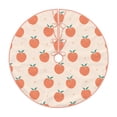 thumbnail image 1 of Bingfone Christmas Tree Skirt Mat Christmas Decoration Interior 30" -Orange Peach, 1 of 6