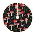 thumbnail image 1 of Bingfone Christmas Tree Skirt Mat Christmas Decoration Interior 30"-Red Mushrooms, 1 of 8