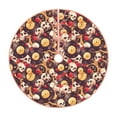 thumbnail image 1 of Bingfone Christmas Tree Skirt Mat Christmas Decoration Interior 30" -Skull record lips, 1 of 6