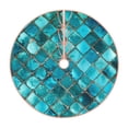 thumbnail image 1 of Bingfone Christmas Tree Skirt Mat Christmas Decoration Interior 30" -Square Glass Mosaic, 1 of 6