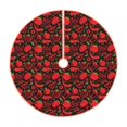 thumbnail image 1 of Bingfone Christmas Tree Skirt Mat Christmas Decoration Interior 30" -Tomatoes And Chili, 1 of 6